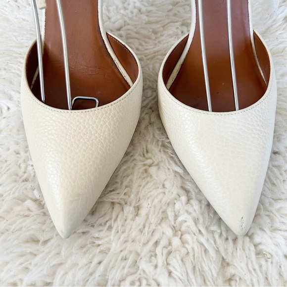 Valentino C-Rockee White Leather Illusion Fringe Ankle Wrap Heels Size EU 38.5 - Picture 8 of 15